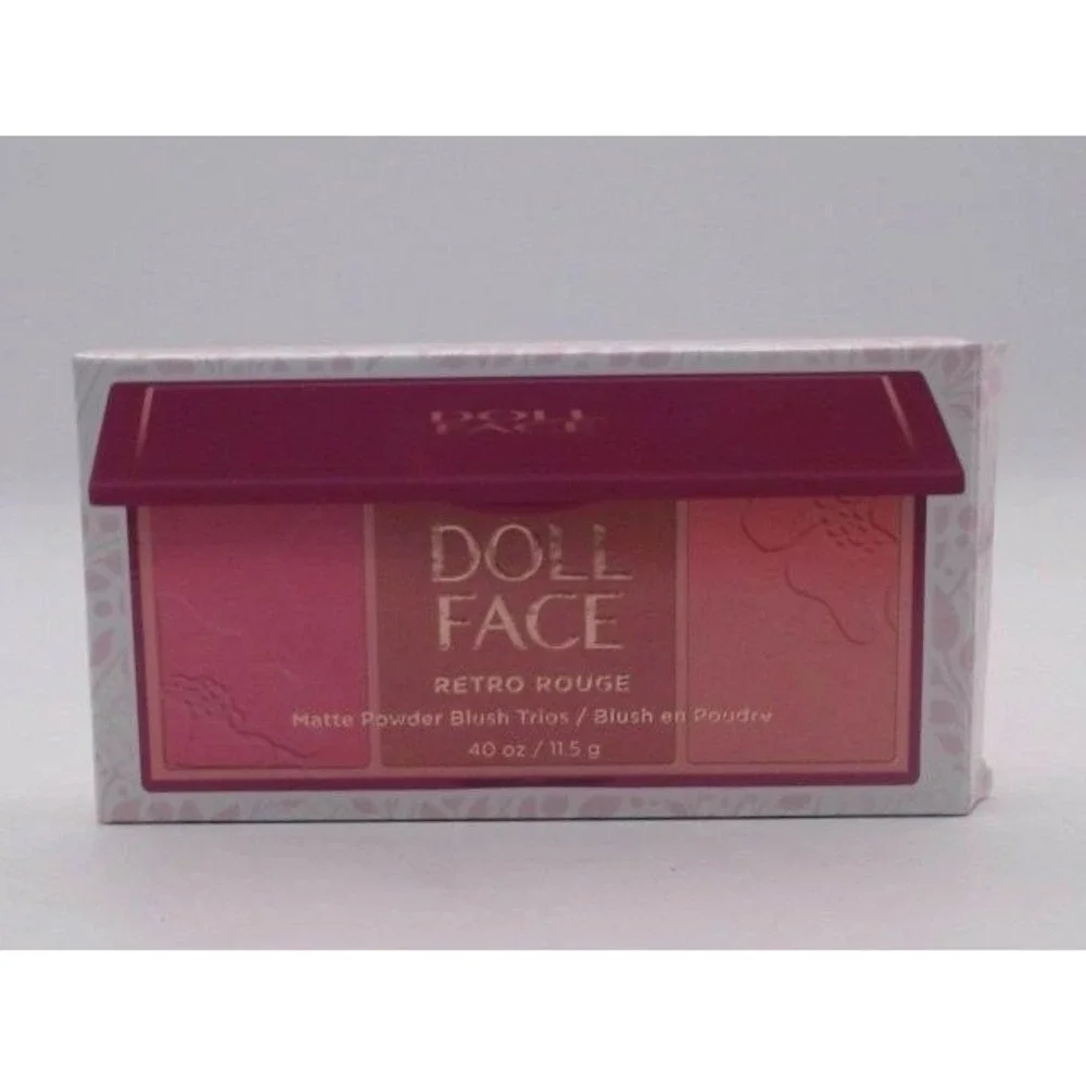 Doll Face Retro Rouge Matte Powder Blush Trios, Audrey, BRAND NEW‎ IN BOX